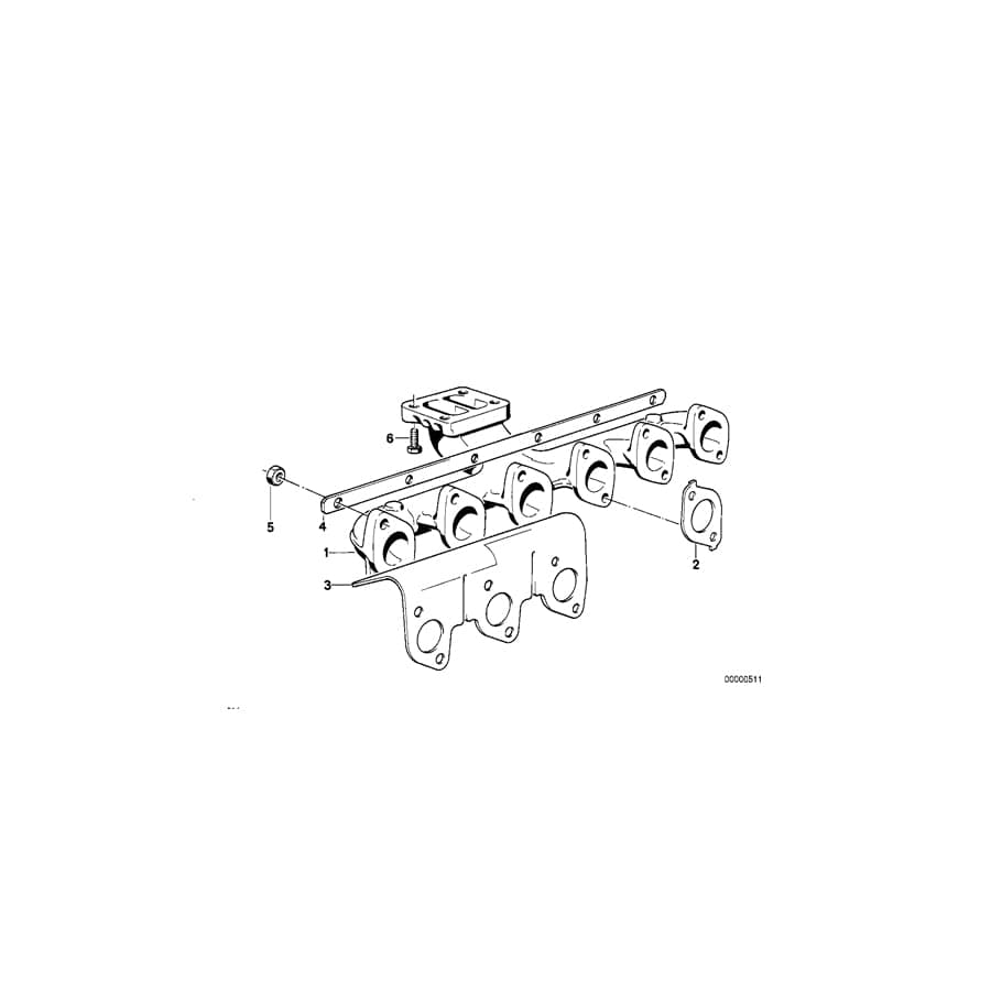 Genuine BMW 11621285525 E34 E28 E30 Connection Plate (Inc. 324td & 524td) | ML Performance UK Car Parts