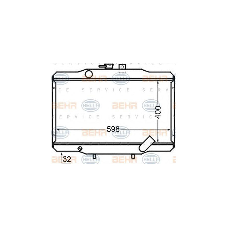 Hella 8MK 376 705-741 Engine Radiator