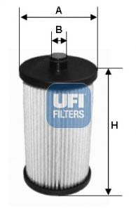 UFI 26.057.00 Fuel Filter For VW Lt