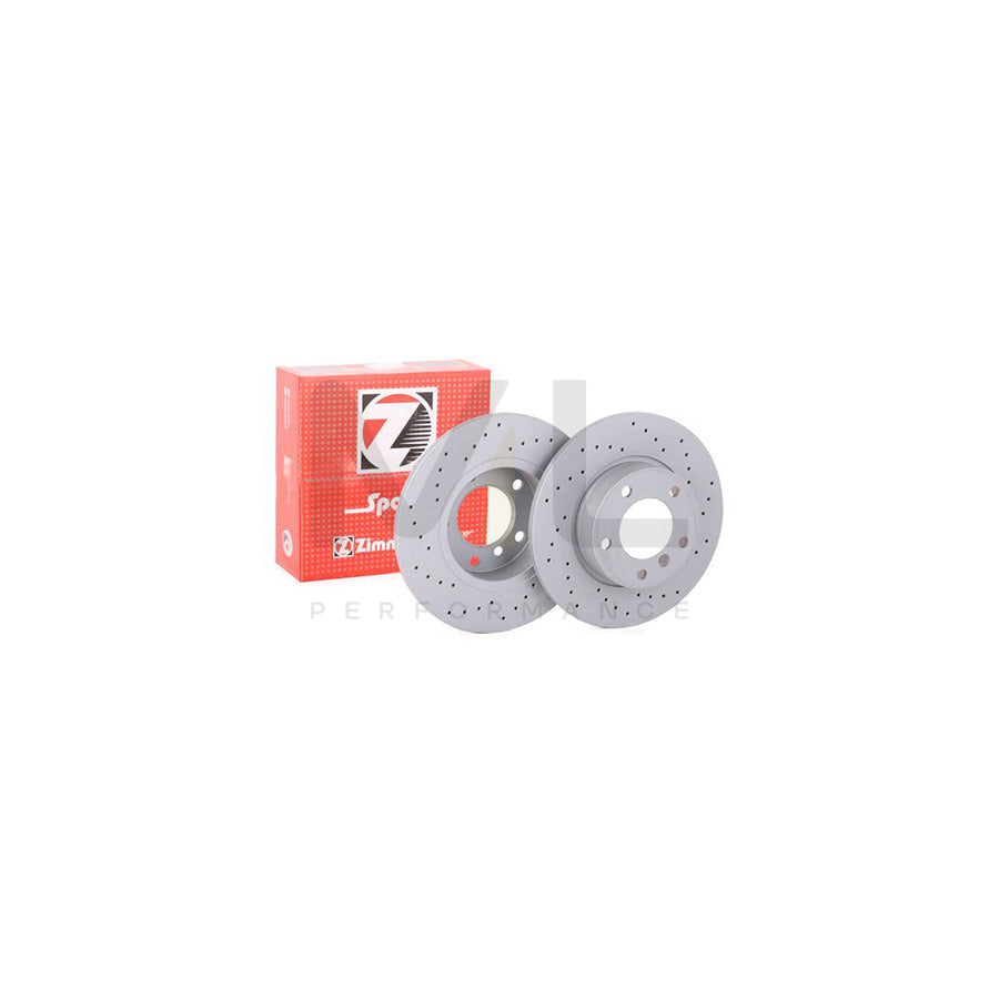 ZIMMERMANN SPORT COAT Z 150.1268.52 Brake Disc Perforated, Solid, Coated | ML Performance Car Parts