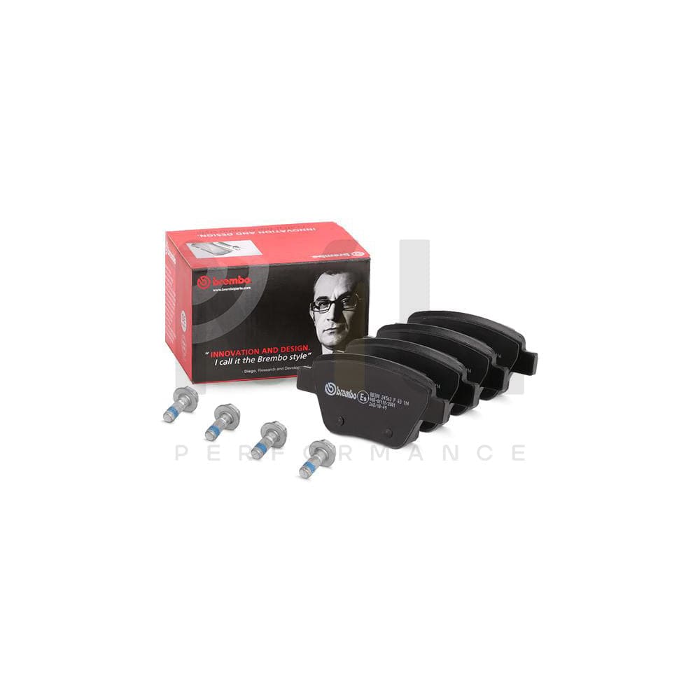 Brembo P 85 114 Brake Pad Set Excl. Wear Warning Contact, With Brake Caliper Screws | ML Performance Car Parts