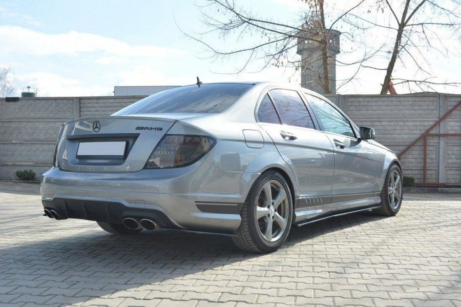 Maxton Design Mercedes Benz C-Class W204 AMG-Line / C63 AMG Rear Side Splitters