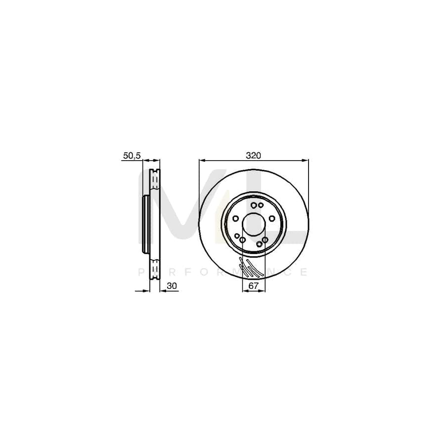 BOSCH 0 986 478 792 Brake Disc Internally Vented, Vented, Oiled, High-carbon | ML Performance Car Parts