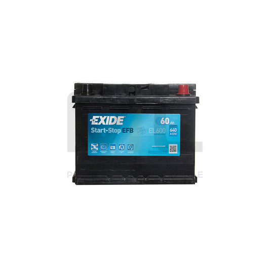 Exide EFB 027 Car Battery (EL600) - 3 year Guarantee | ML Performance UK Car Parts