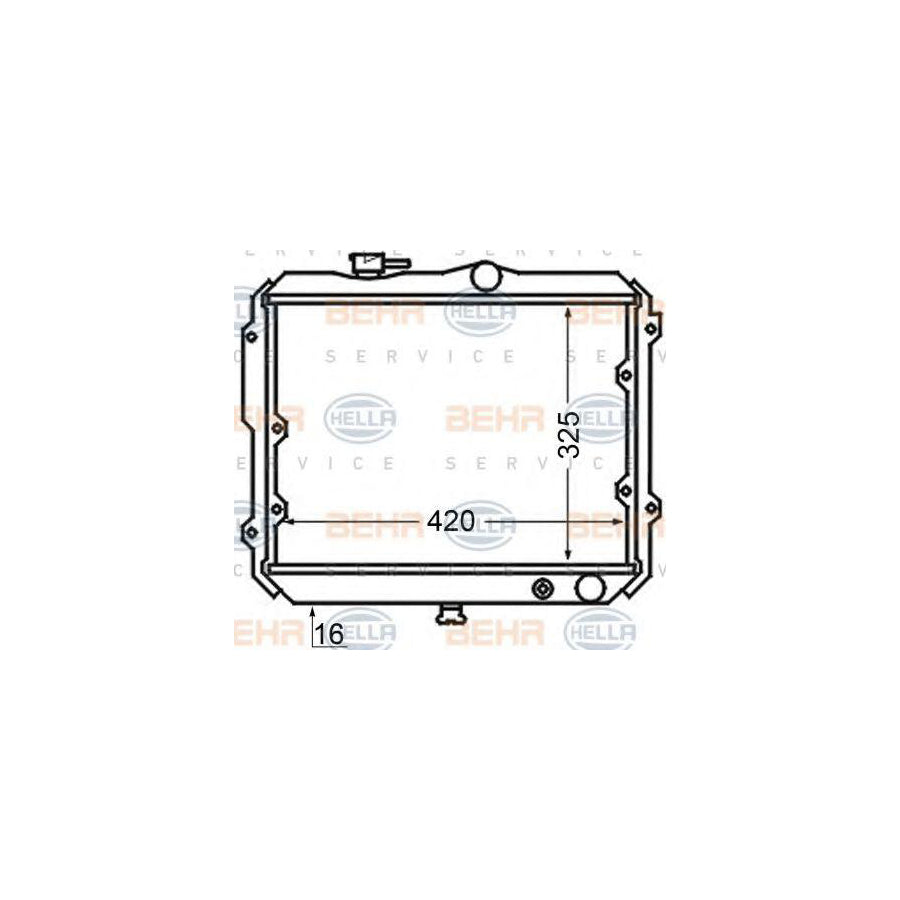 Hella 8MK 376 705-691 Engine Radiator