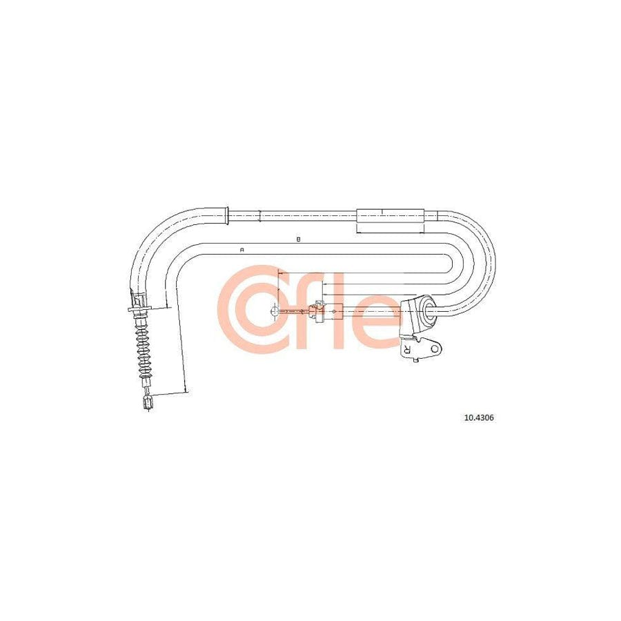 Cofle 92.10.4306 Hand Brake Cable