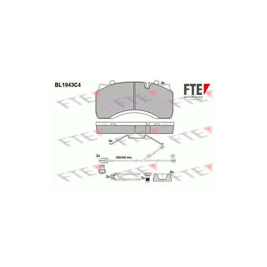 Fte BL1943C4 Brake Pad Set | ML Performance UK Car Parts