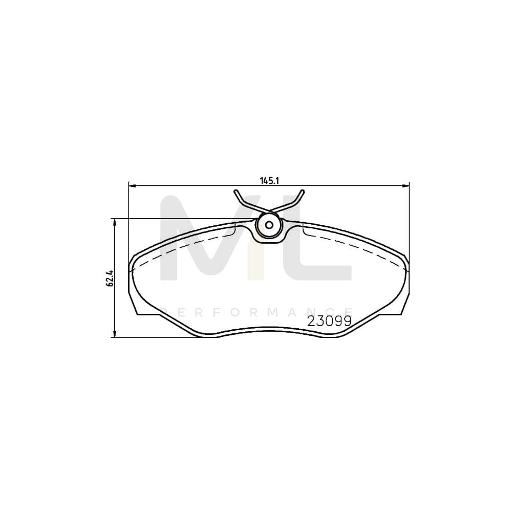 Hella 8DB 355 011-091 Brake Pad Set | ML Performance Car Parts