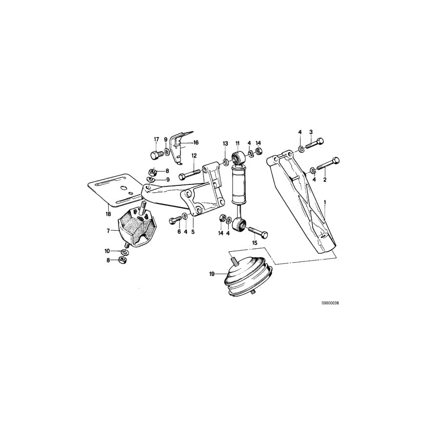 Genuine BMW 11811127099 E30 Supporting Bracket Left (Inc. 316, 316i & 318i) | ML Performance UK Car Parts