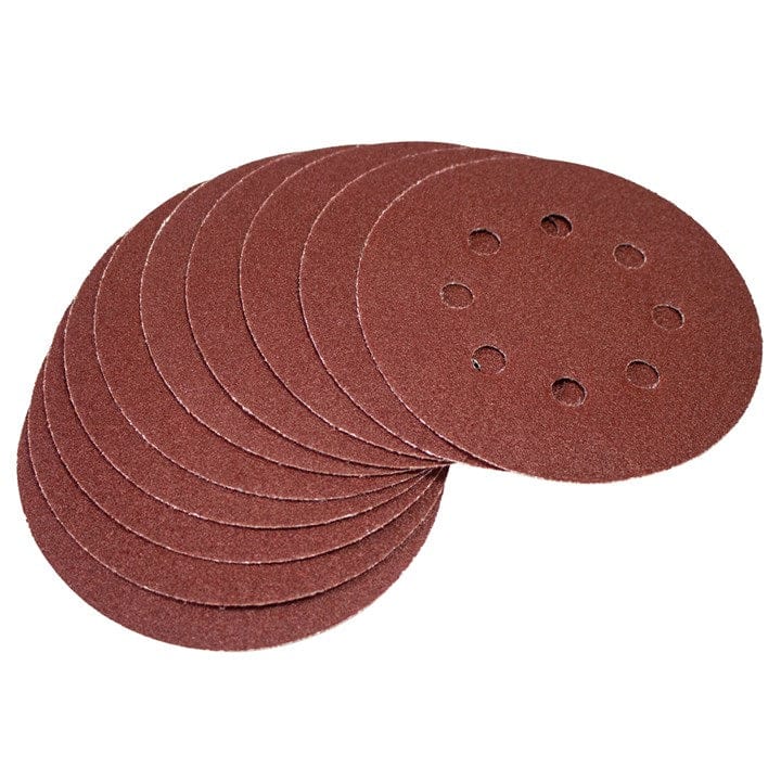 Amtech 10pcs. Circular Sanding Sheet Set (P80 Grit, Ø125mm) | ML Performance DIY & Power Tools