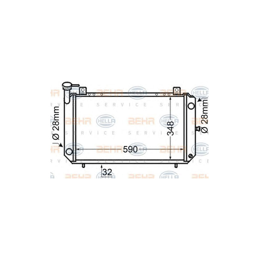 Hella 8MK 376 705-681 Engine Radiator