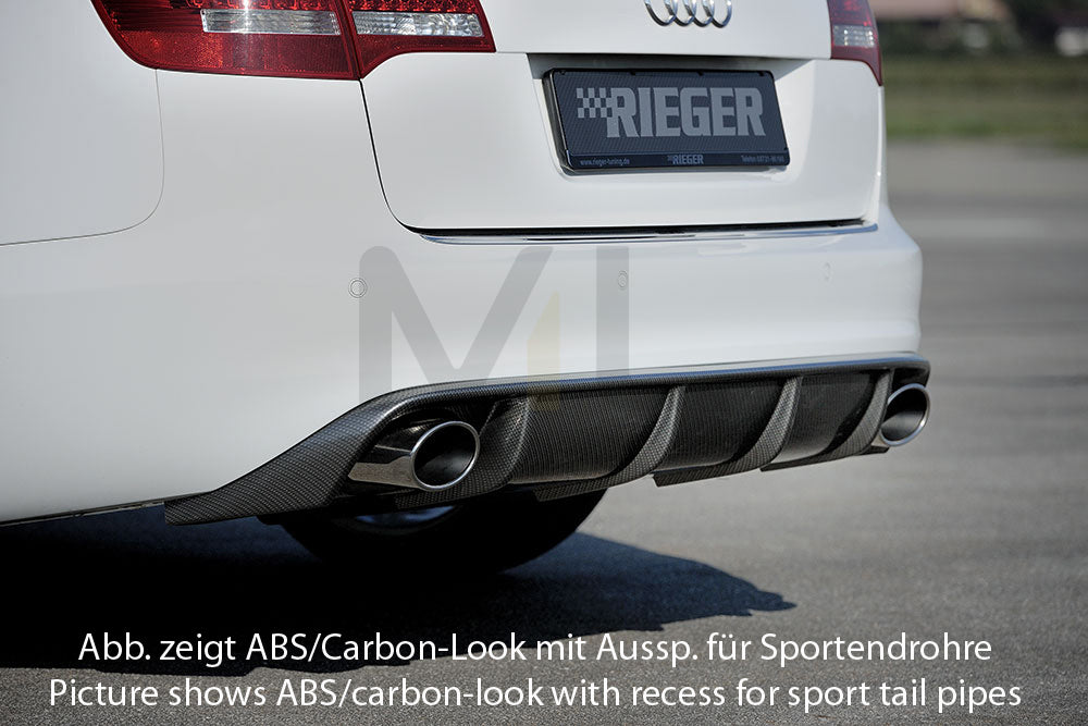 Rieger 00055334 Audi 4F A6 Rear Diffuser 3 | ML Performance UK Car Parts