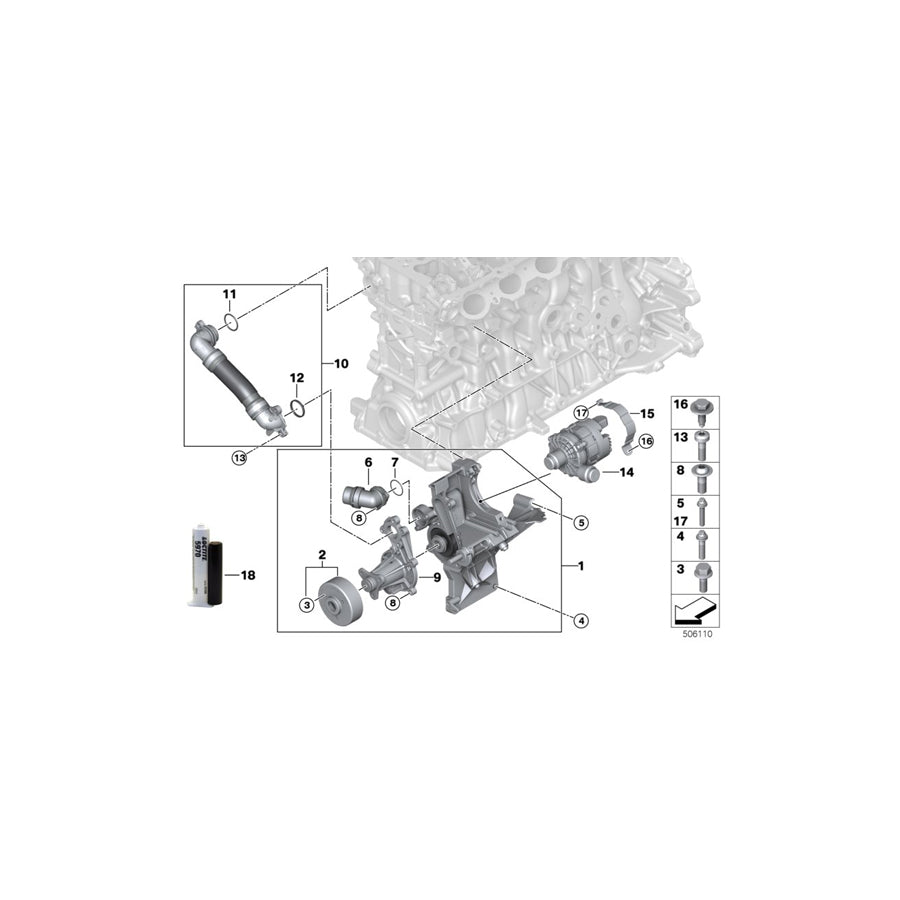 Genuine BMW 11519489804 G11 G12 G05 Connector (Inc. 745eX, 745LeX & 745e) | ML Performance UK Car Parts