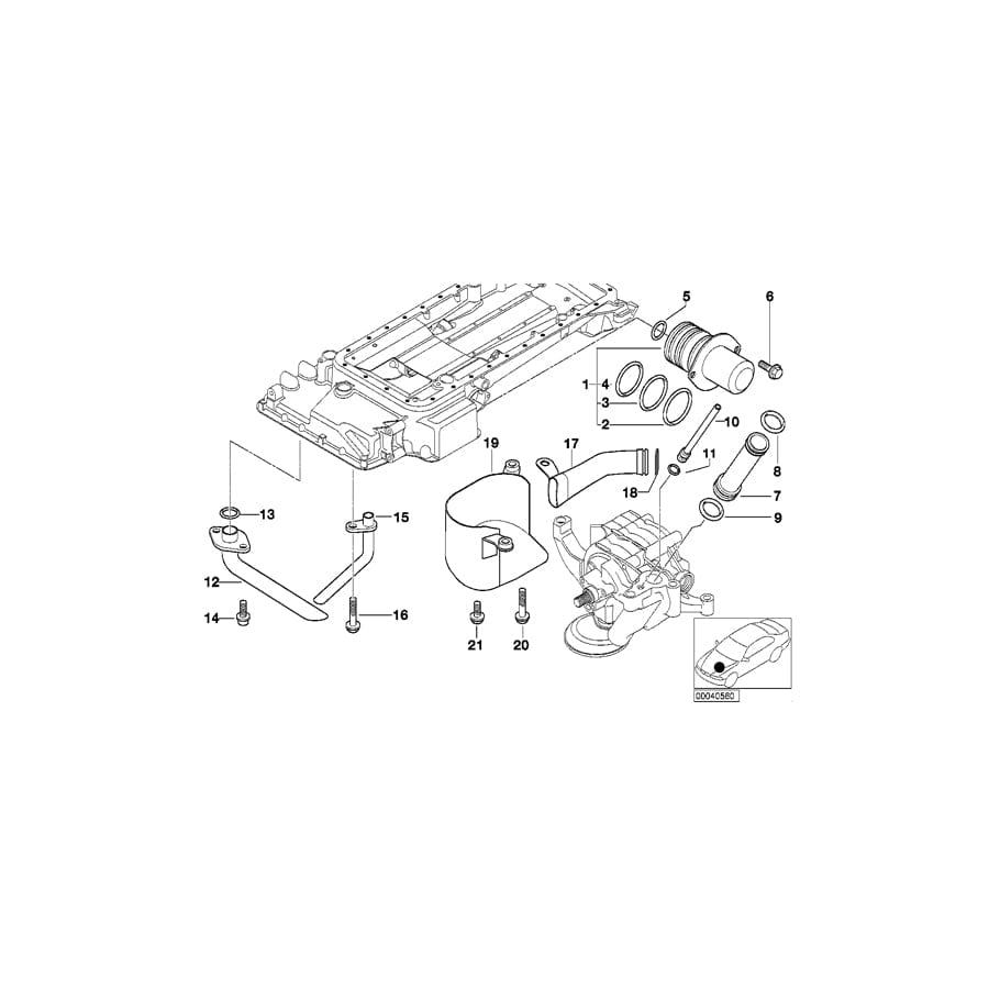 Genuine BMW 11131407712 E39 Baffle Plate (Inc. M5) | ML Performance UK Car Parts