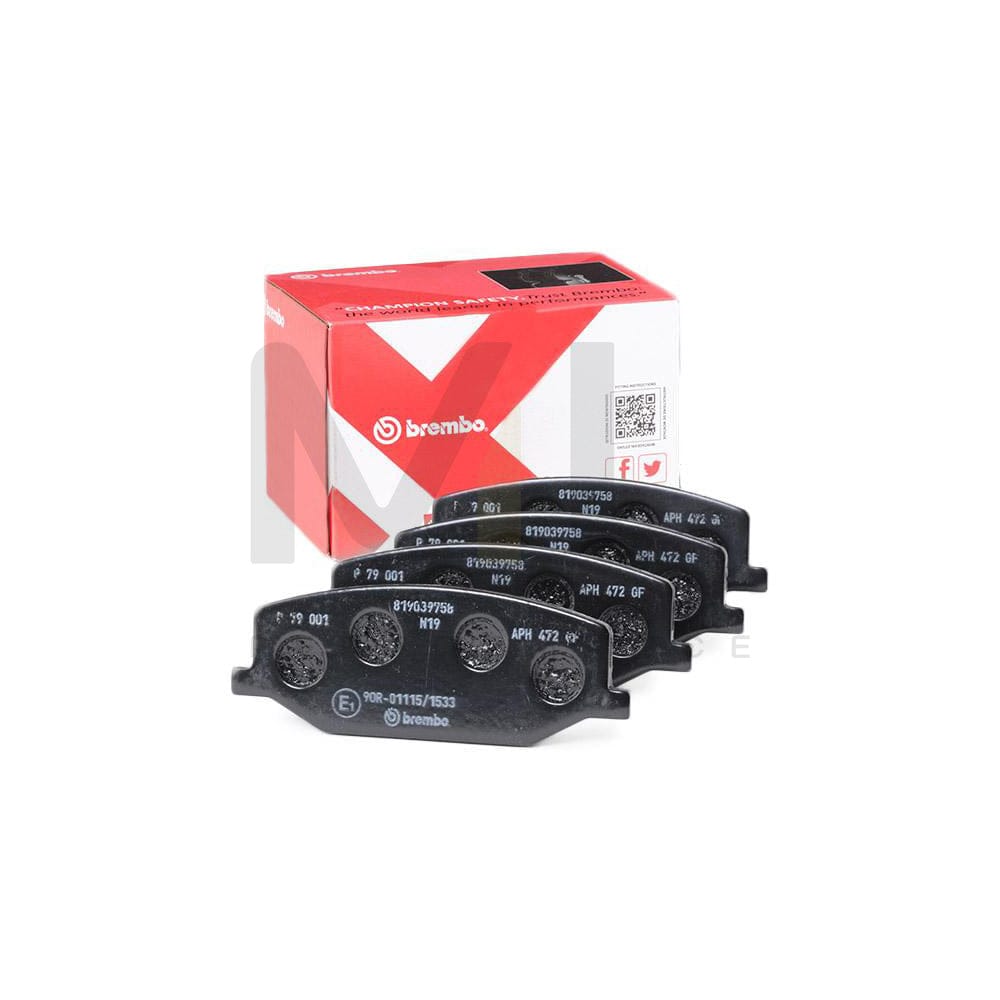 Brembo P 79 001 Brake Pad Set Excl. Wear Warning Contact | ML Performance Car Parts