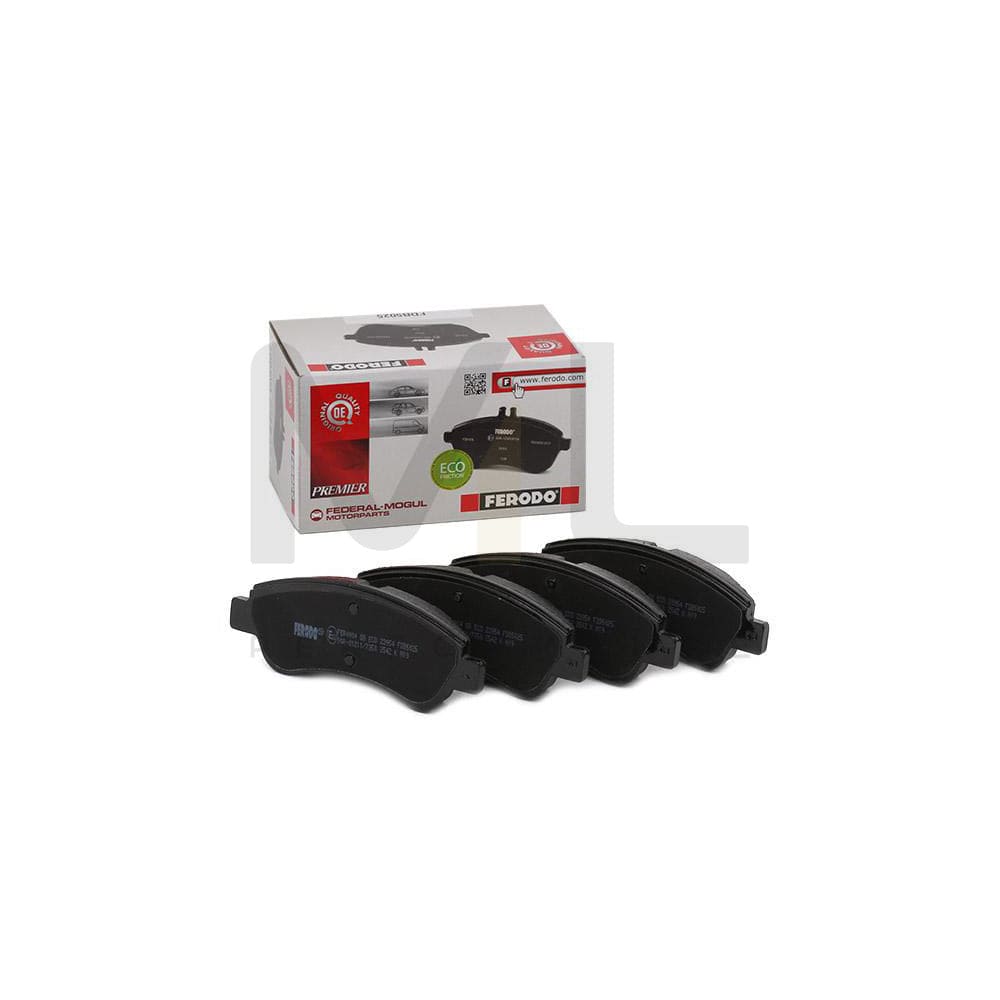 Ferodo Premier Eco Friction Fdb296 Brake Pad Set Prepared For Wear Indicator, With Piston Clip, Without Accessories | ML Performance Car Parts