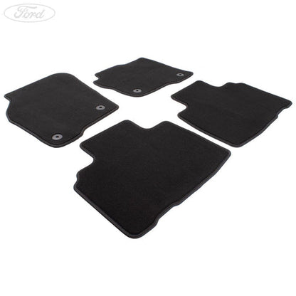 GENUINE FORD 1905277 EDGE VELOUR FLOOR MATS FRONT AND REAR, BLACK | ML Performance UK