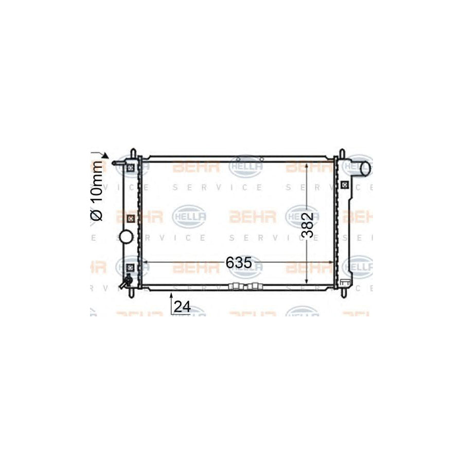 Hella 8MK 376 705-671 Engine Radiator