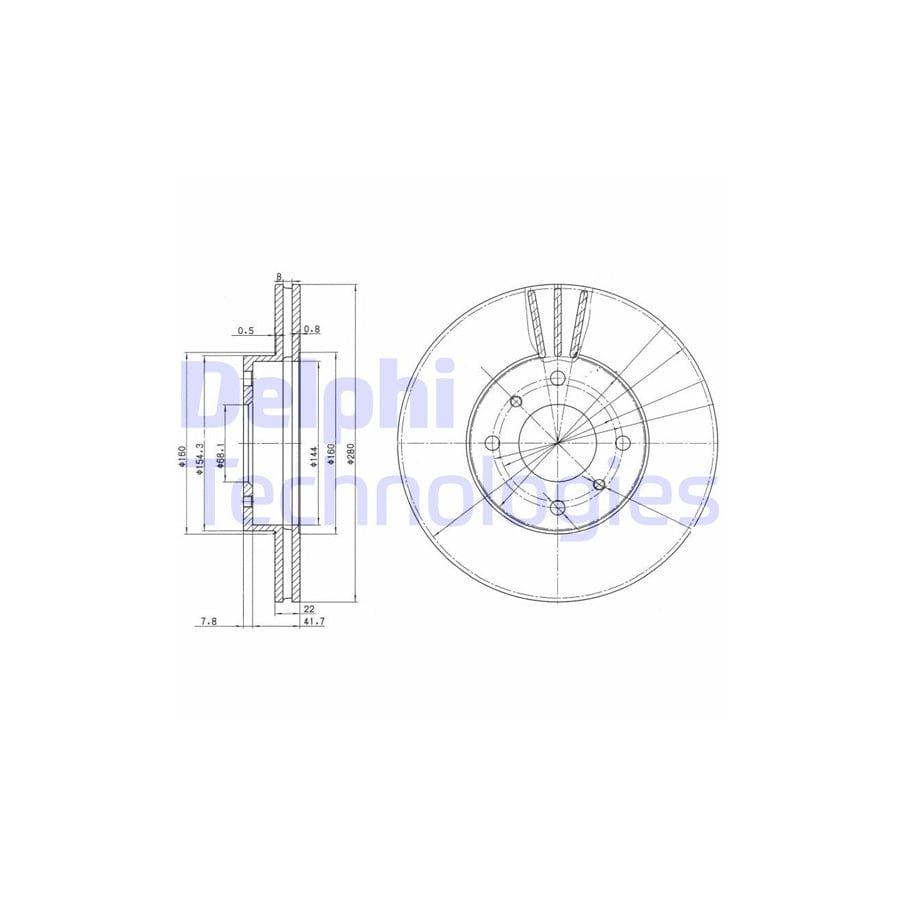 Delphi Bg3596 Brake Disc