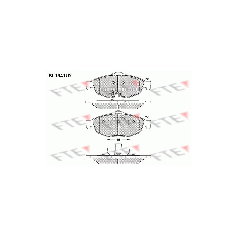 Fte BL1941U2 Brake Pad Set | ML Performance UK Car Parts