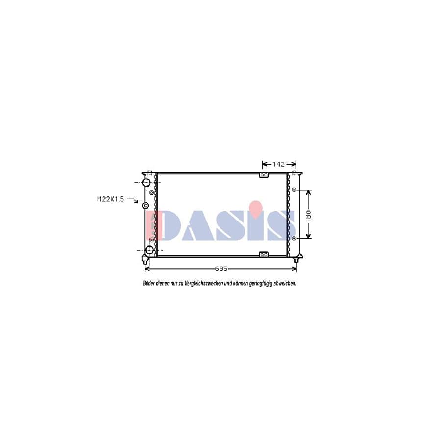 AKS Dasis 040015N Engine Radiator | ML Performance UK