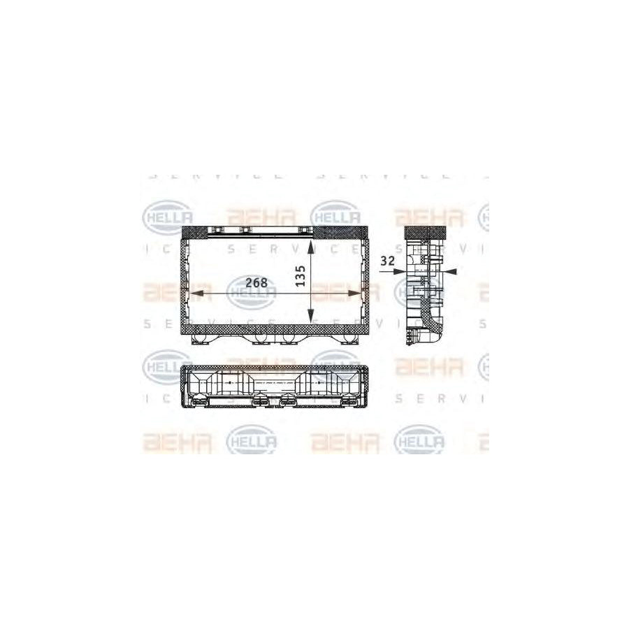 Hella 8FH 351 312-751 Heater Matrix