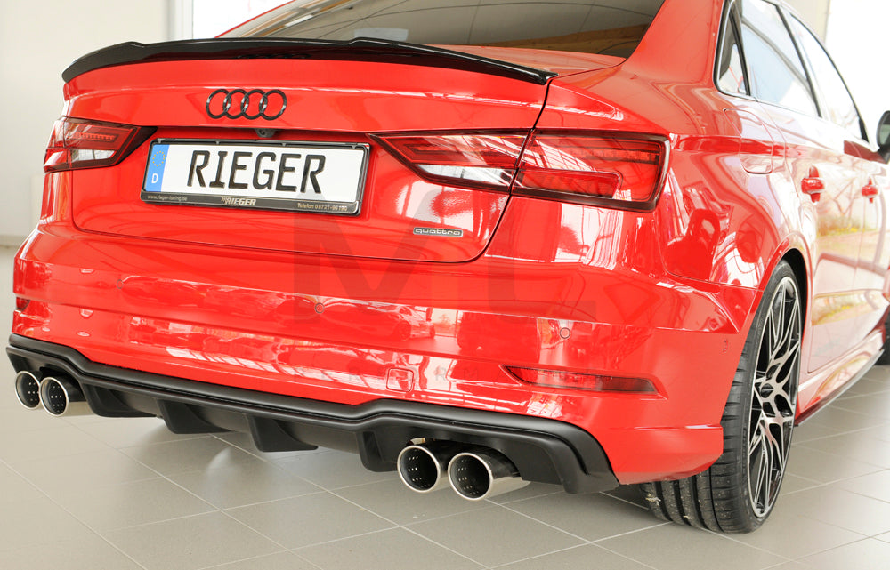 Rieger 00056826 Audi 8V A3 Rear Diffuser 3 | ML Performance UK Car Parts