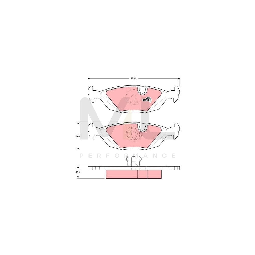 TRW Cotec Gdb299 Brake Pad Set Prepared For Wear Indicator | ML Performance Car Parts