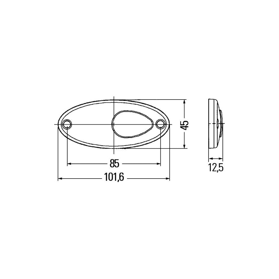 Hella 2PS 964 295-387 Side Marker Light