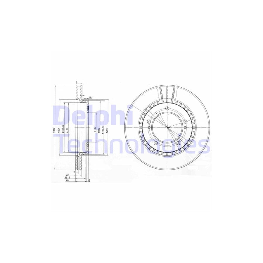 Delphi Bg3587 Brake Disc