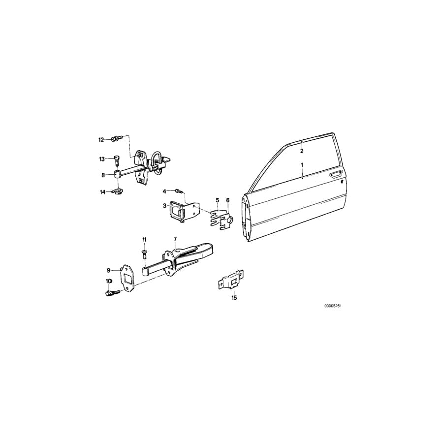 Genuine BMW 41511875654 E21 Hinge Right (Inc. 318, 318i & 323i) | ML Performance UK Car Parts