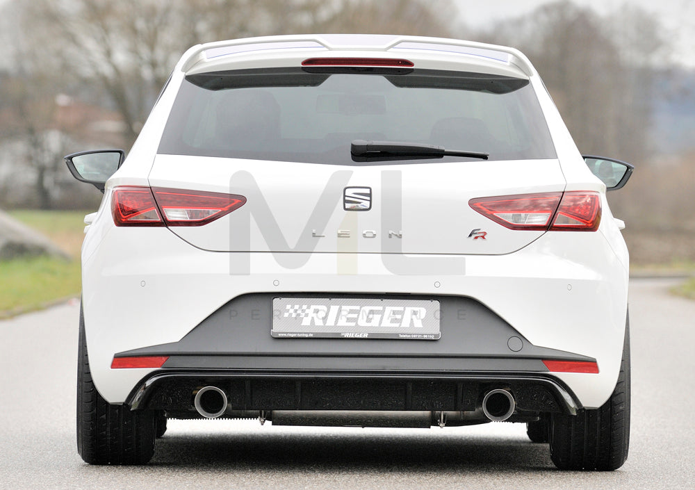 Rieger 00088089 SEAT 5F Leon FR Rear Diffuser 2 | ML Performance UK Car Parts