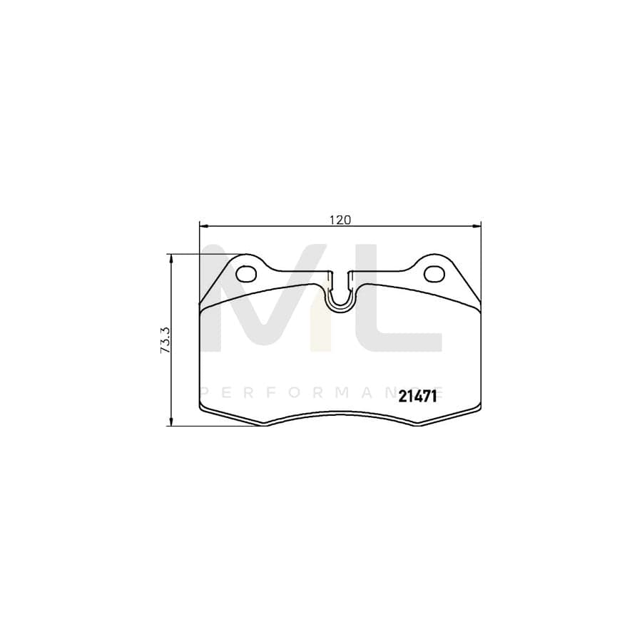 TEXTAR 2147103 Brake pad set prepared for wear indicator | ML Performance Car Parts