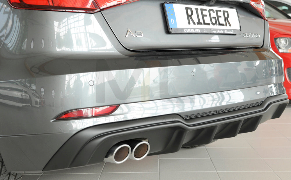 Rieger 00056820 Audi 8V A3 Rear Diffuser 2 | ML Performance UK Car Parts