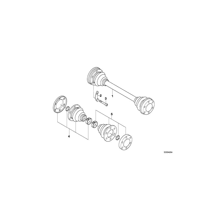 Genuine BMW 33211209651 E28 Exch. Output Shaft (Inc. 518i, 518 & 520i) | ML Performance UK Car Parts