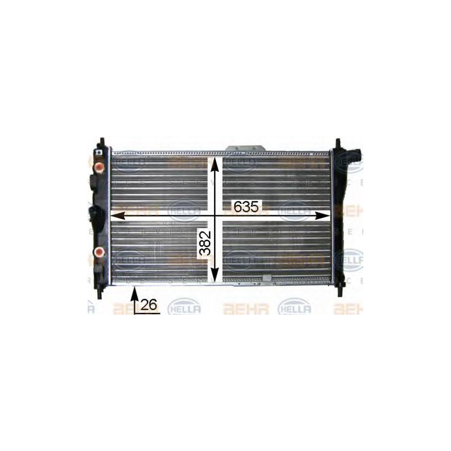 Hella 8MK 376 705-581 Engine Radiator For Daewoo Espero