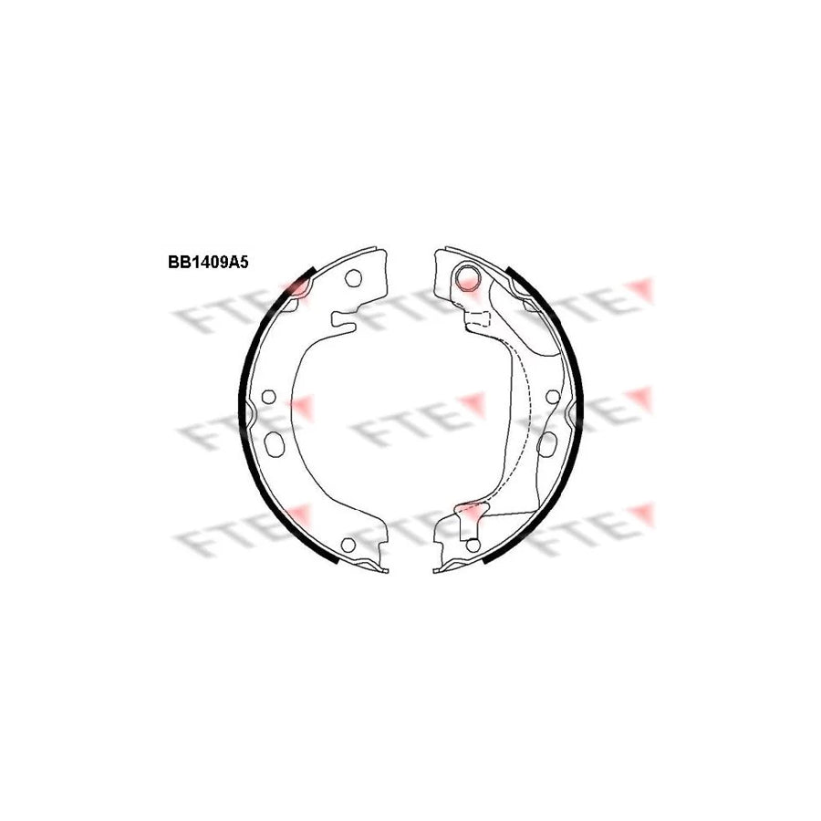 Fte BB1409A5 Handbrake Shoes For Toyota Corolla | ML Performance UK Car Parts