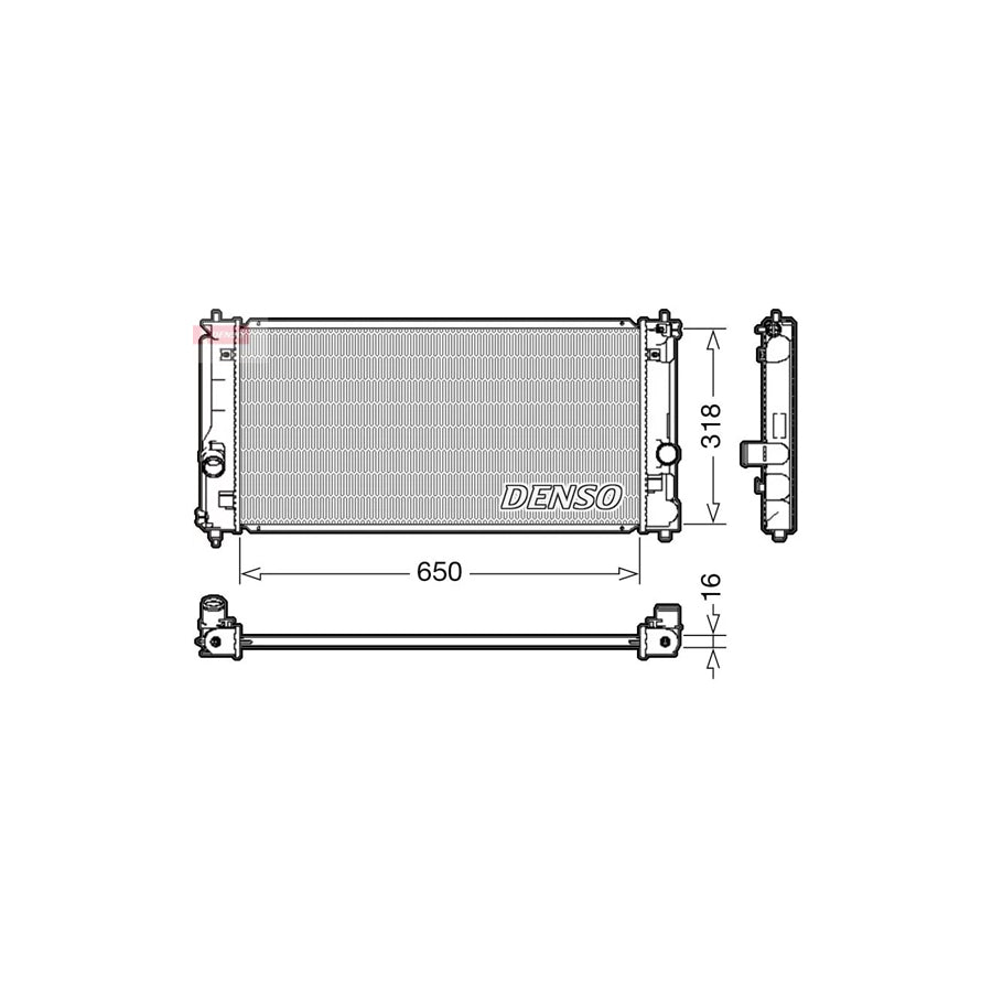 Denso DRM50081 Drm50081 Engine Radiator For Toyota Mr2 Iii Convertible (W30) | ML Performance UK