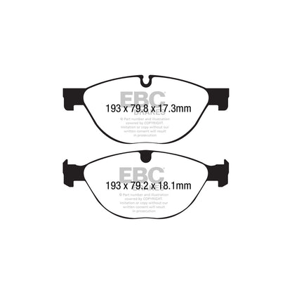 EBC DP42191R Jaguar F-Type Yellowstuff Front Brake Pads 2 | ML Performance UK Car Parts