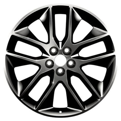 GENUINE FORD 5358302 x4 SET OF 4 EDGE ALLOY WHEEL 20" 5 X 2-SPOKE Y DESIGN, TARNISHED DARK, 2016 - 2021 | ML Performance UK