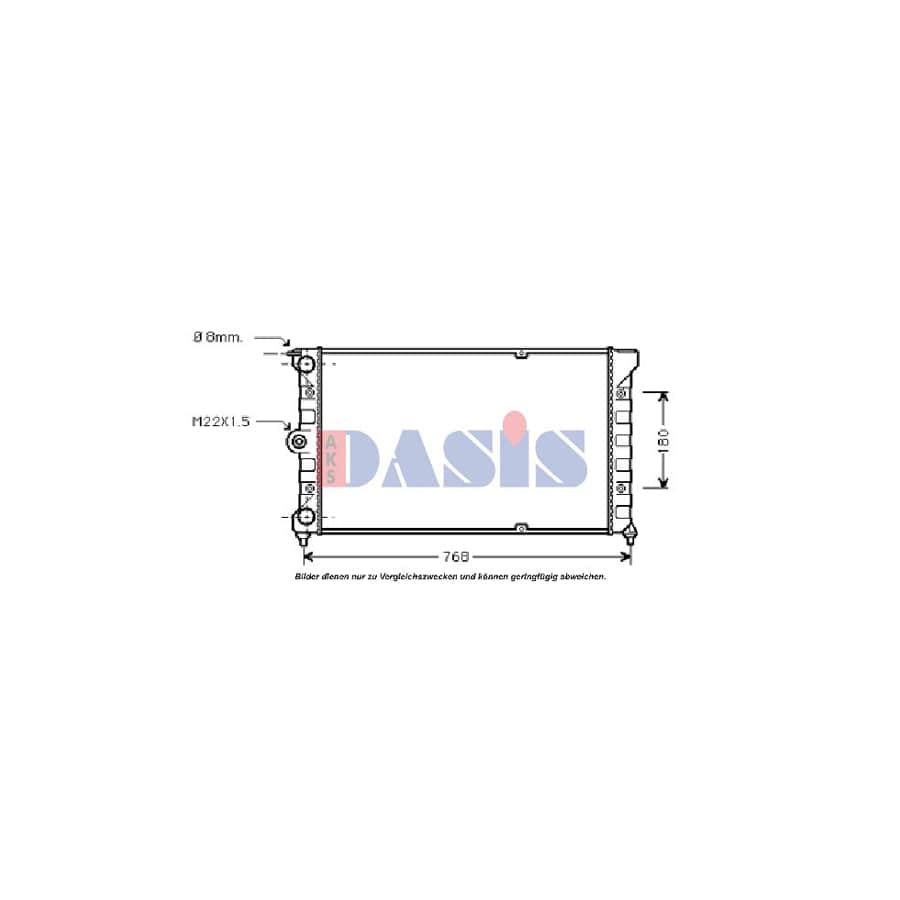 AKS Dasis 040016N Engine Radiator | ML Performance UK