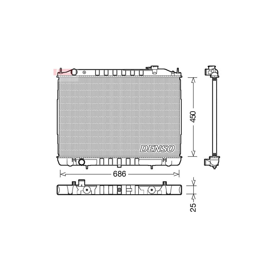 Denso DRM46050 Drm46050 Engine Radiator For Nissan Pick Up (D22) | ML Performance UK