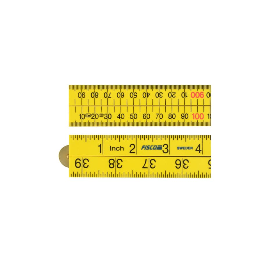 Fisco FSCXFY1ME Yellow ABS Nylon Rule 1m / 39in | ML Performance UK