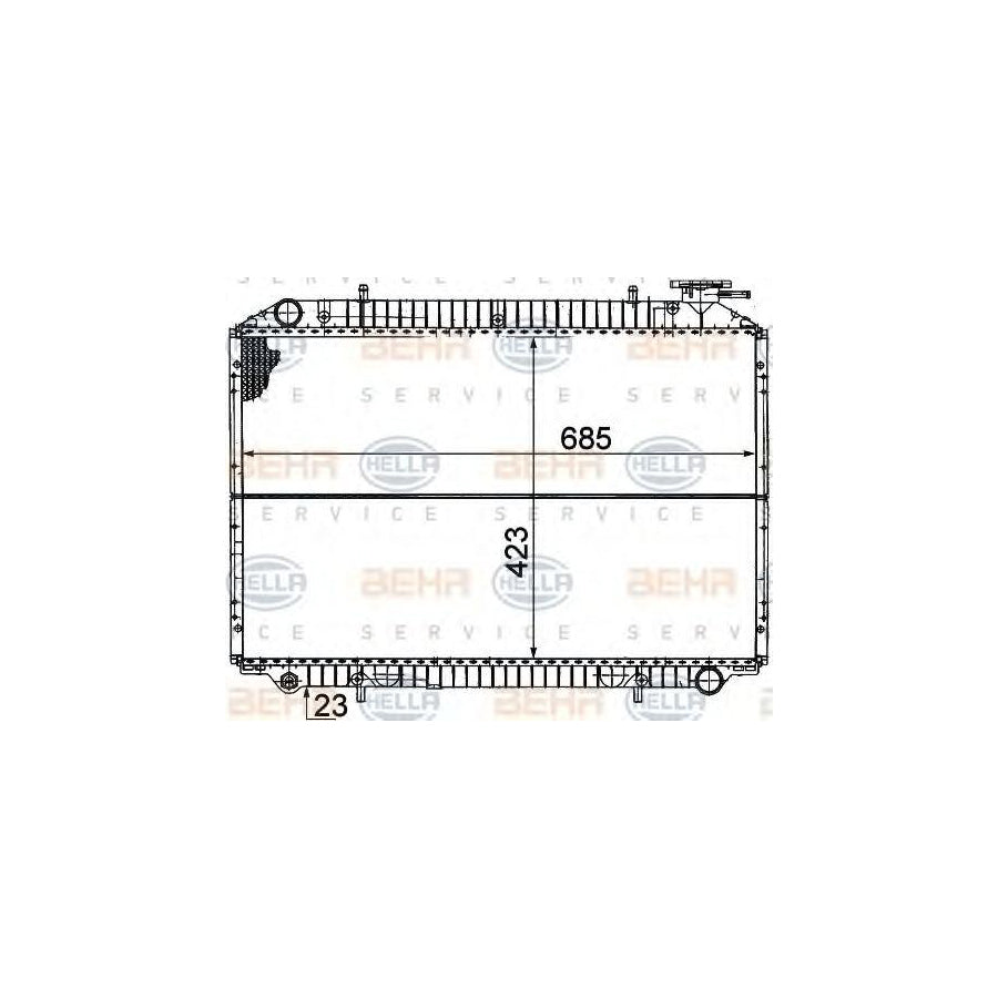 Hella 8MK 376 706-431 Engine Radiator