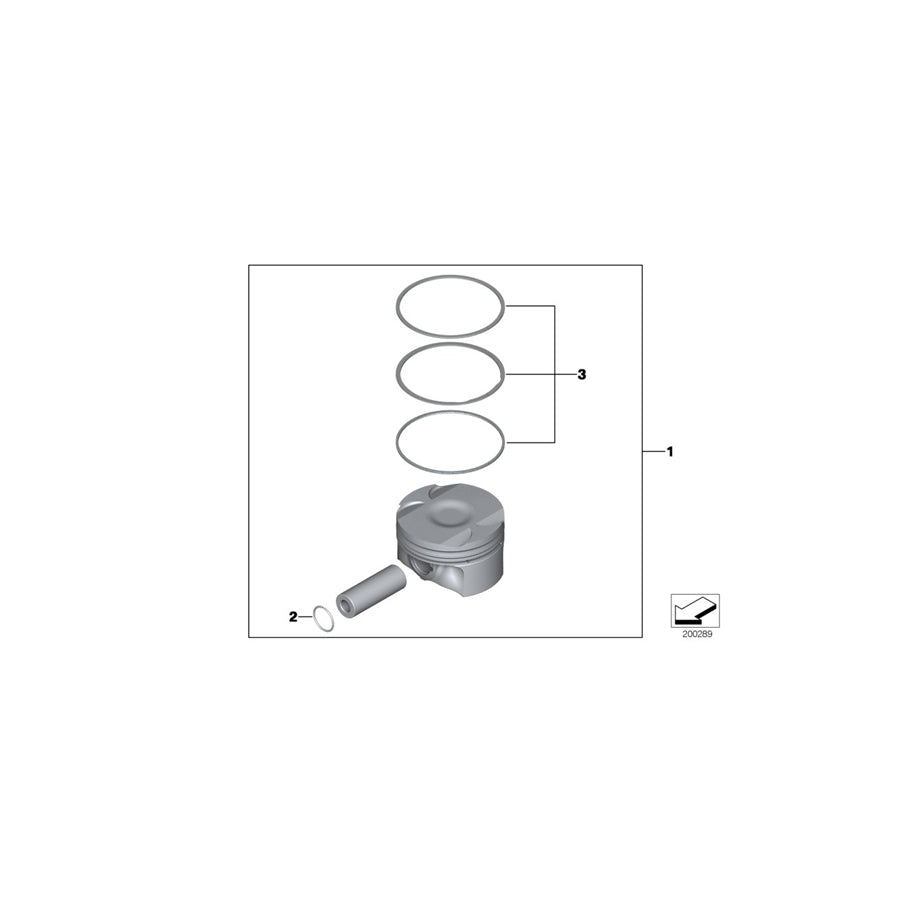 Genuine BMW 11257584821 F03 F02 F01 Piston (Inc. 760LiS, 760Li & 760i) | ML Performance UK Car Parts