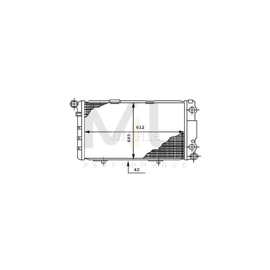 MAHLE ORIGINAL CR 282 000P Engine radiator Brazed cooling fins, Automatic Transmission, Manual Transmission | ML Performance Car Parts