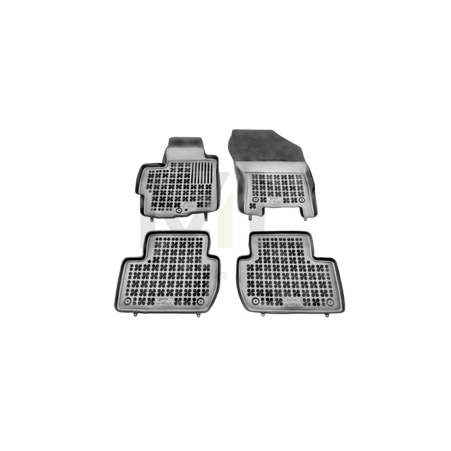 REZAW PLAST 201208 Floor mat set for CITROﾃ起 C-Crosser Off-Road Elastomer, Front and Rear, Black | ML Performance Car Parts