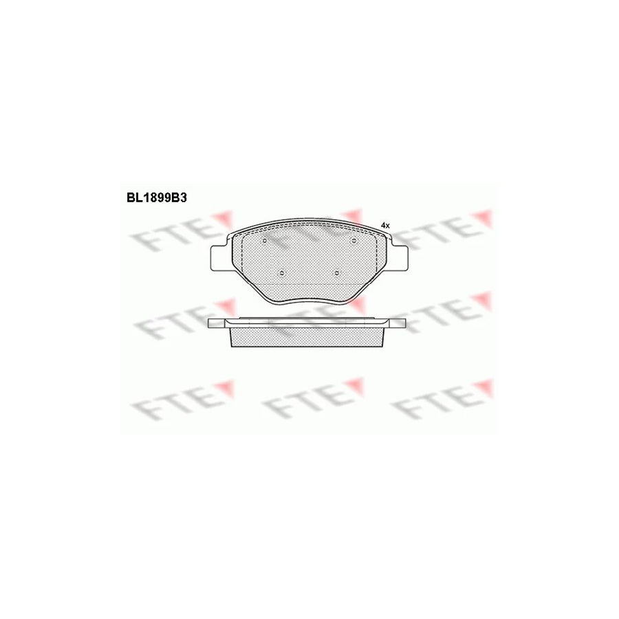 Fte 9010487 Brake Pad Set For Renault Megane | ML Performance UK Car Parts