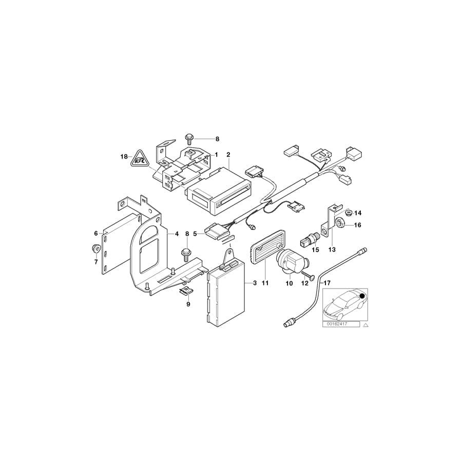 Genuine BMW 65908364421 E39 E38 Exch. Navigation Cd Computer MK I (Inc. 540i, 725tds & 525i) | ML Performance UK Car Parts