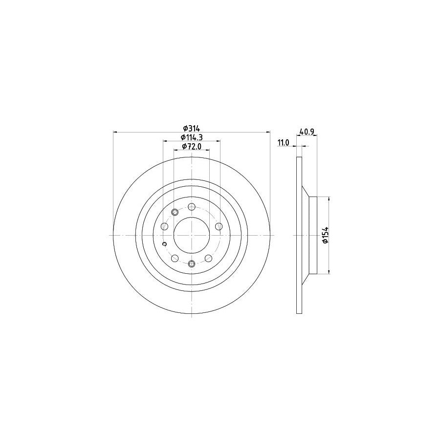 Hella 8FH 351 312-601 Heater Matrix